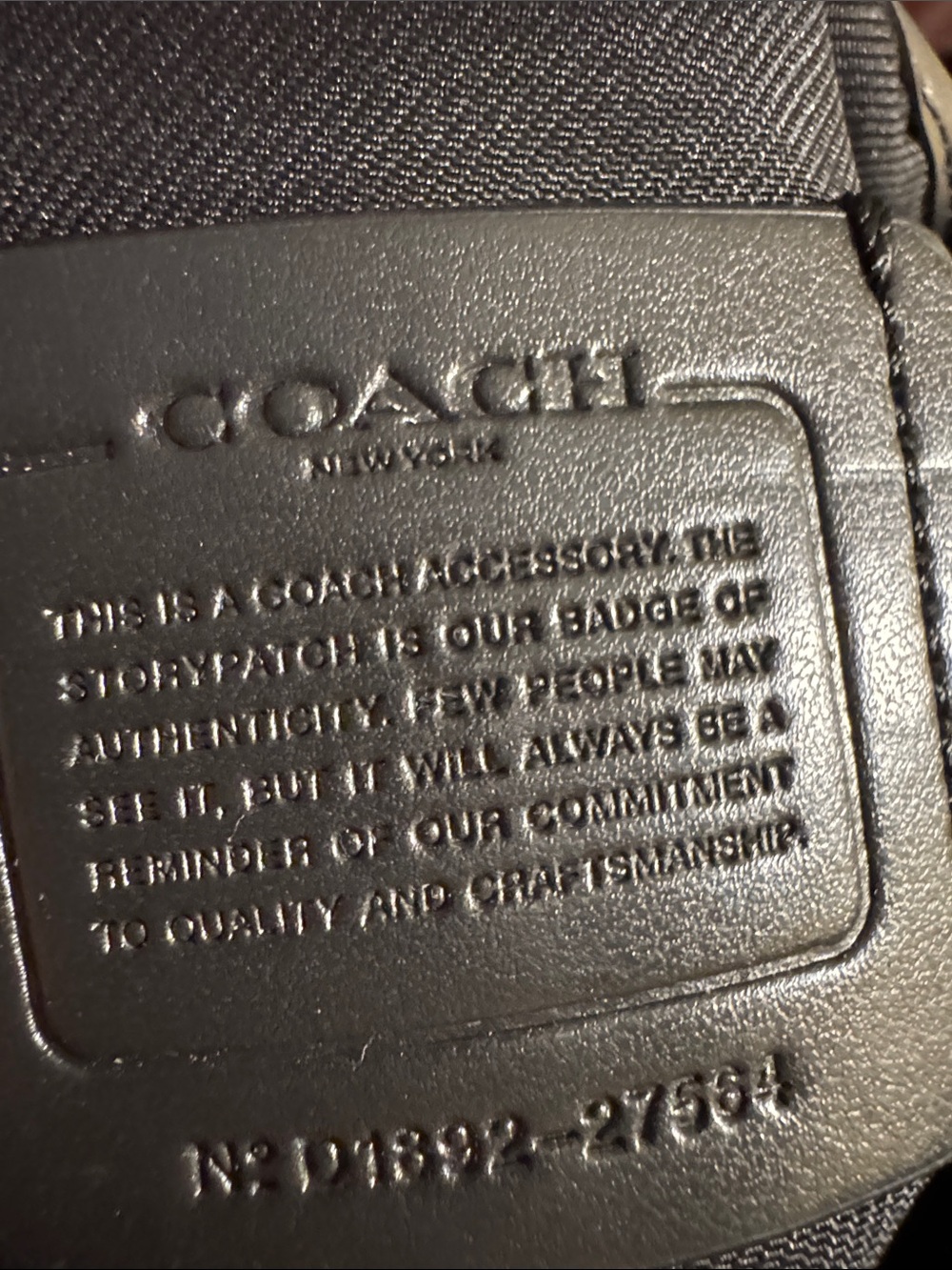 Coach Black Pebbled Leather Travel Pouch - Picture 8 of 8